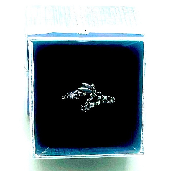 Disney Inspired 🧚‍♀️Tinkerbell🧚 Ring S925 Sterling Silver In Gift Box Size 9 - Picture 4 of 7